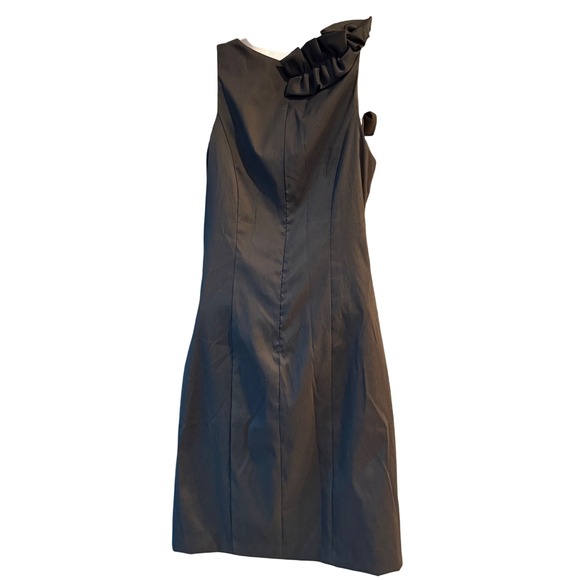Betsy &‎ Adam Black One Shoulder Ruffle Cocktail Dress Women Small? (See Photos) - Picture 2 of 7
